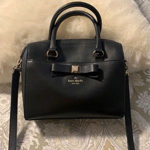 Kate Spade black Bow purse Genuine leather